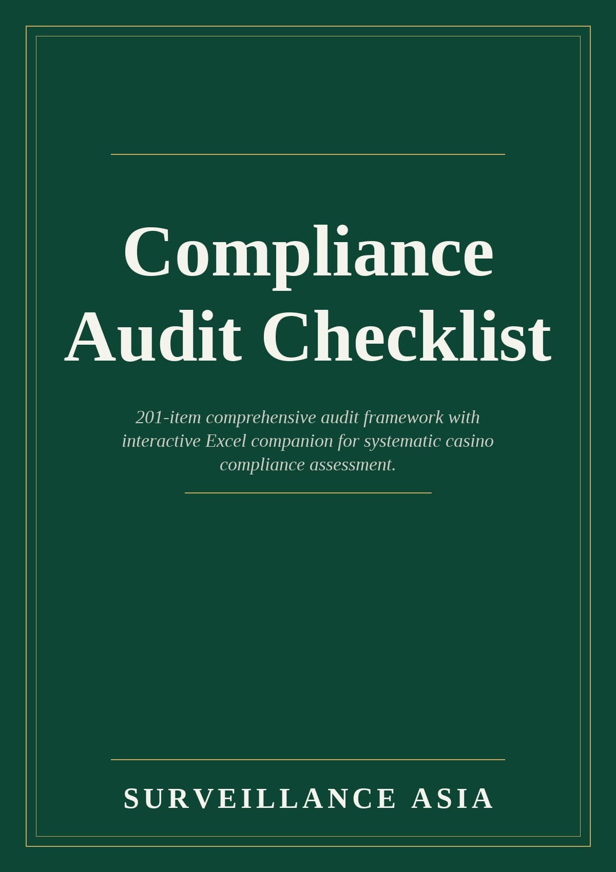 Compliance Audit Checklist — cover